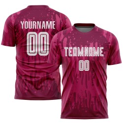 Maglia da calcio personalizzata Crimson White Away Sublimation