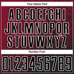 Maglia da calcio personalizzata Crimson Black-White Abstract Fragment Art Sublimation Uniform